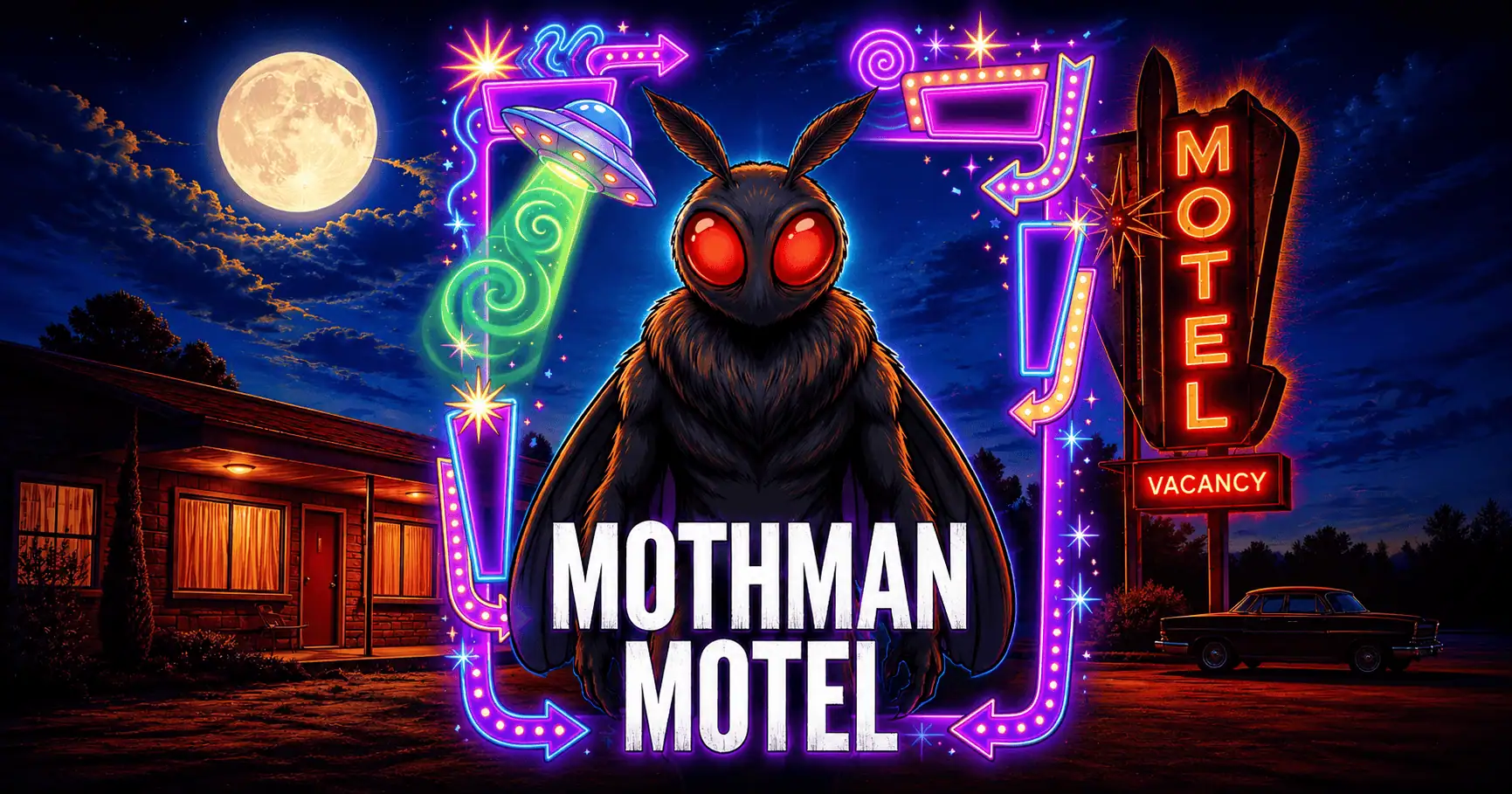 Mothman Motel Slot Demo by Chud Studios slot cover image