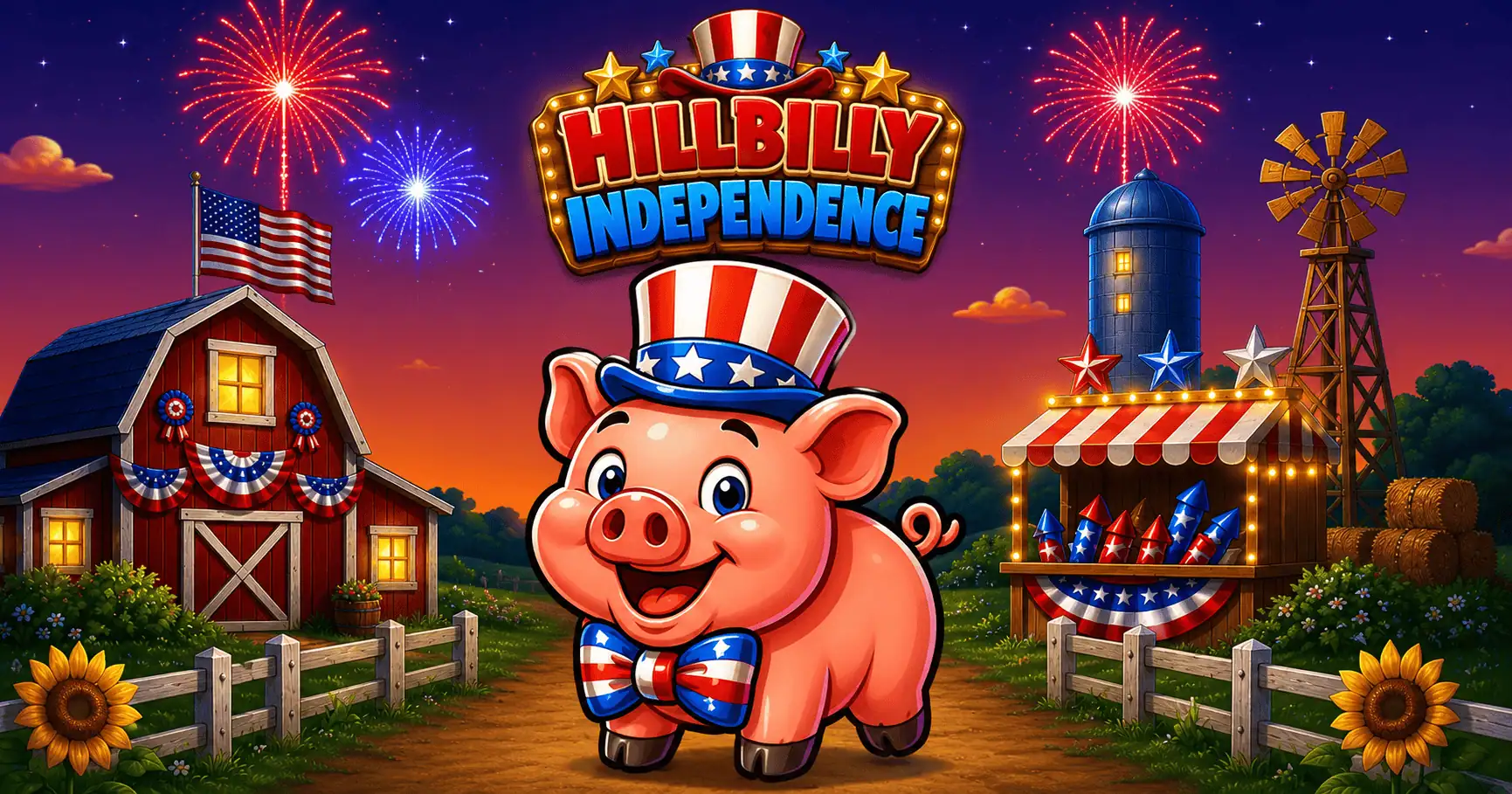 Hillbilly Independence Slot Demo by Chunky Brudda slot cover image