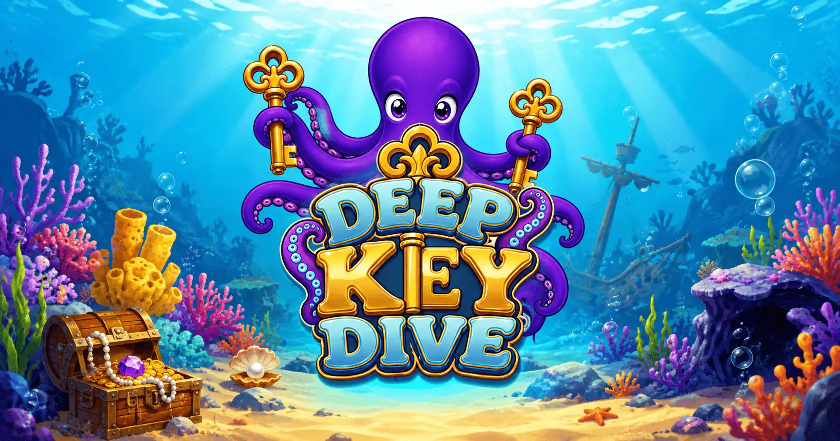 Deep Key Dive Slot Demo by Cloud Frog Labs slot cover image