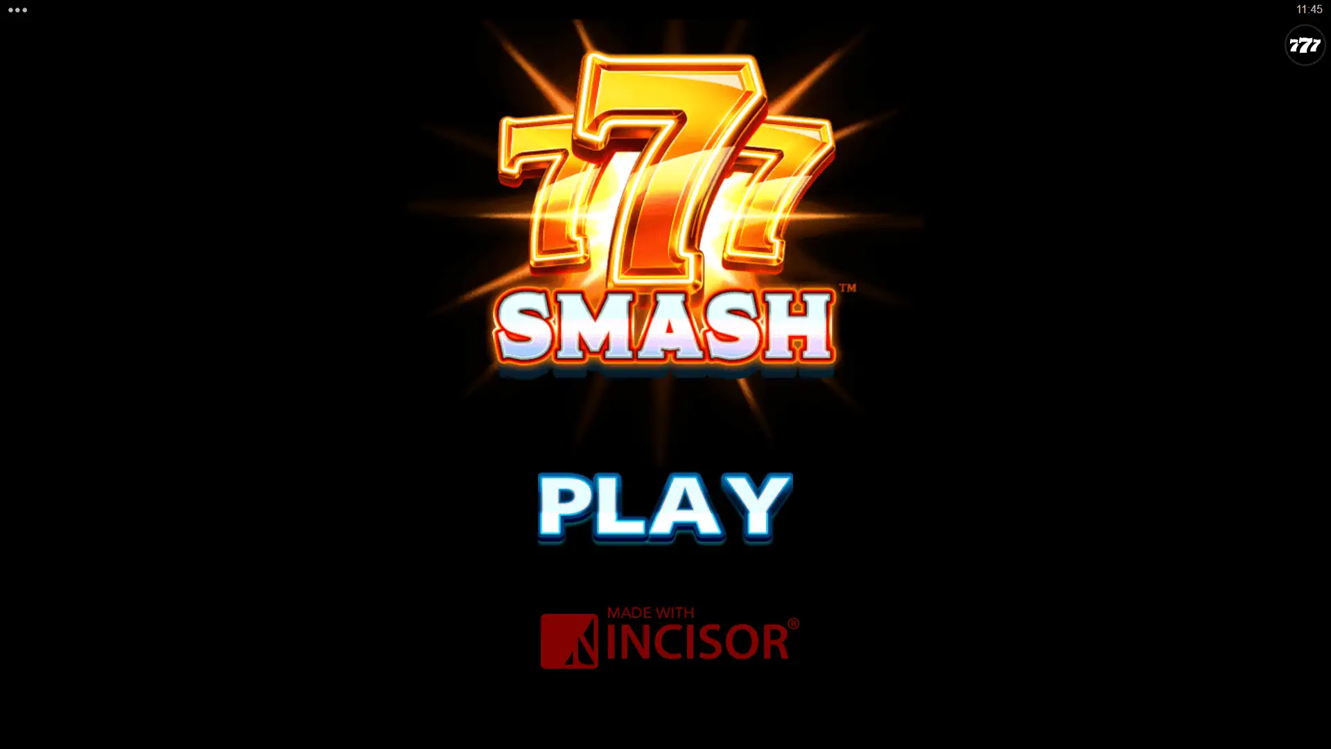 777 Smash slot intro screen