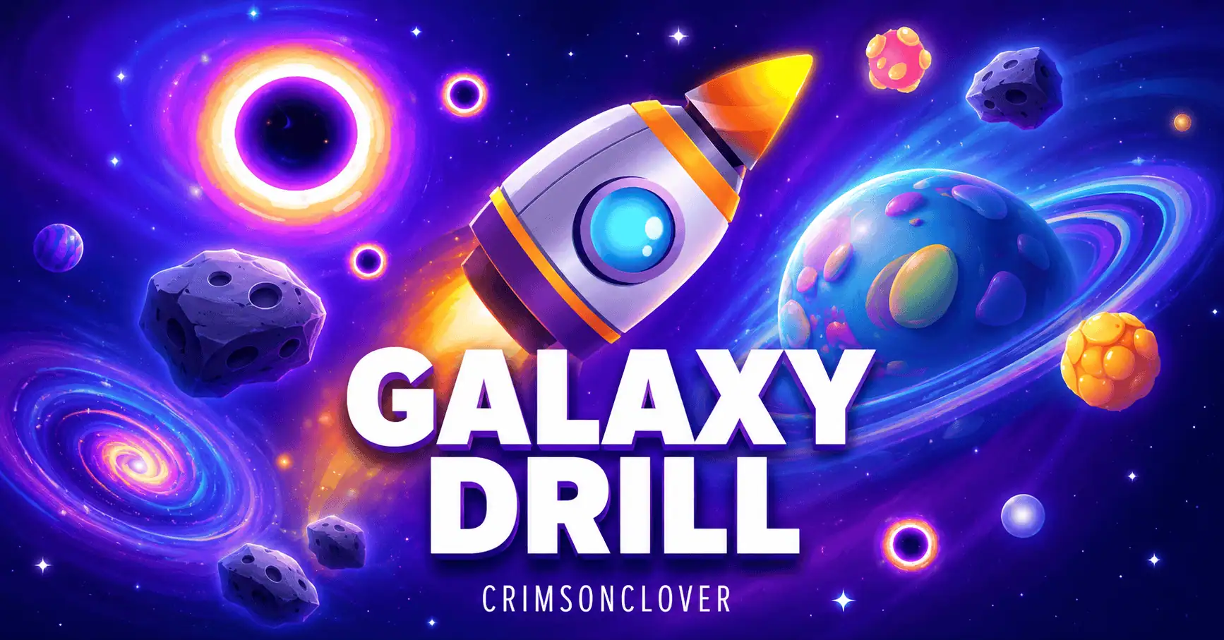 Galaxy Drill Slot by Crimson Clover Demo slot cover image