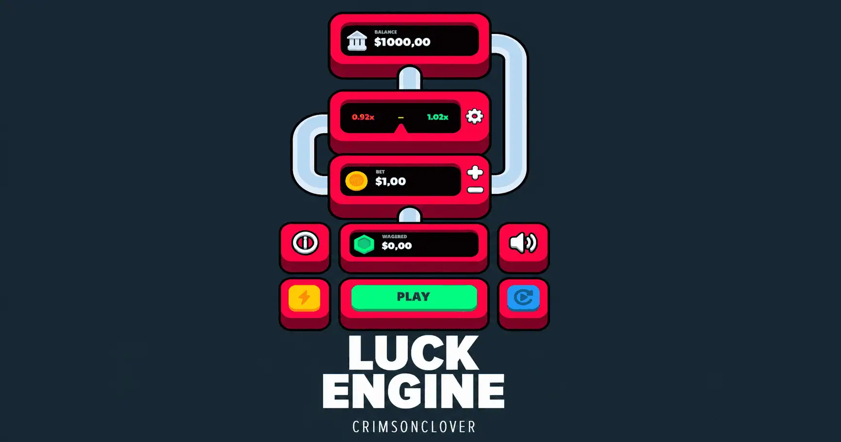 Luck Engine Slot by Crimson Clover Demo slot cover image