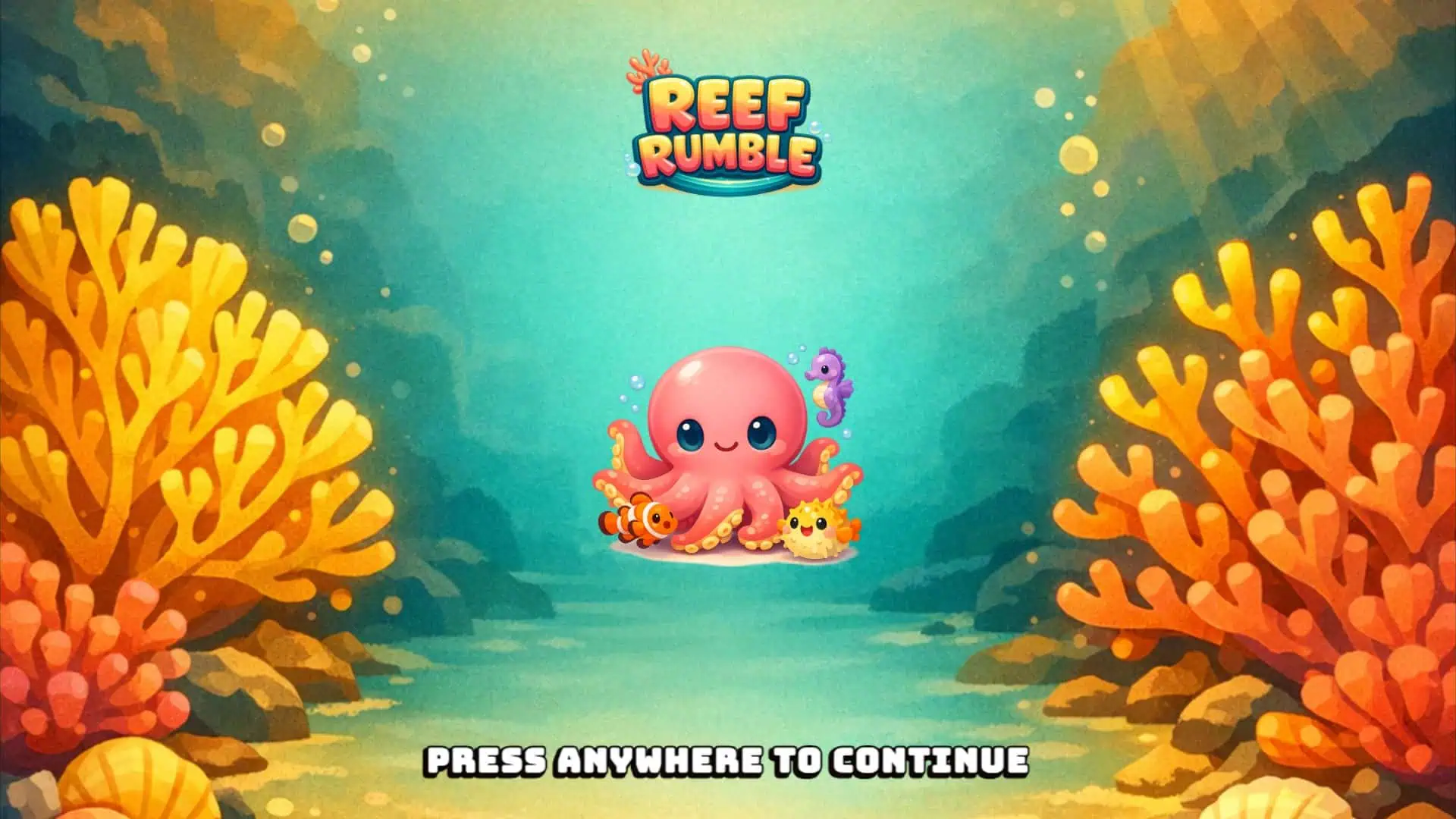 Reef Rumble slot intro screen