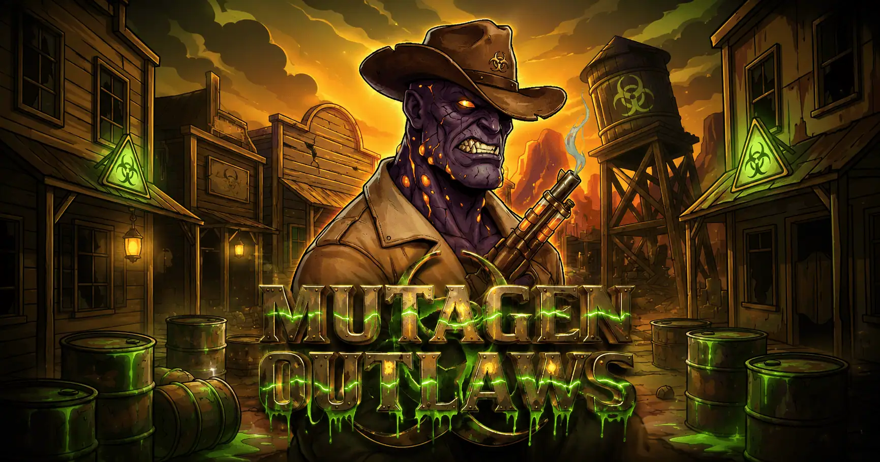 Mutagen Outlaws Slot by Darkbyte Demo slot cover image