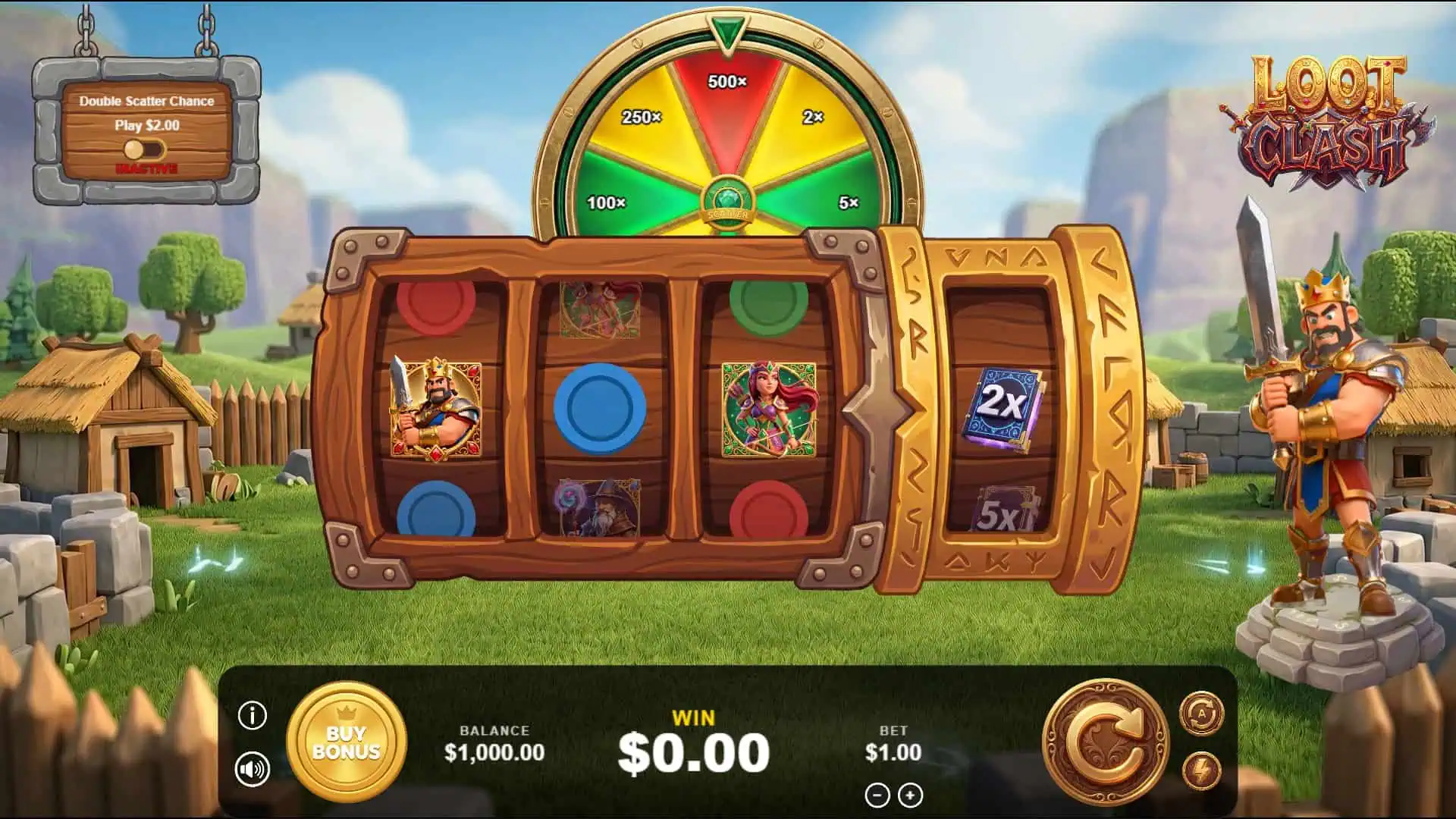 Loot Clash slot gameplay reels