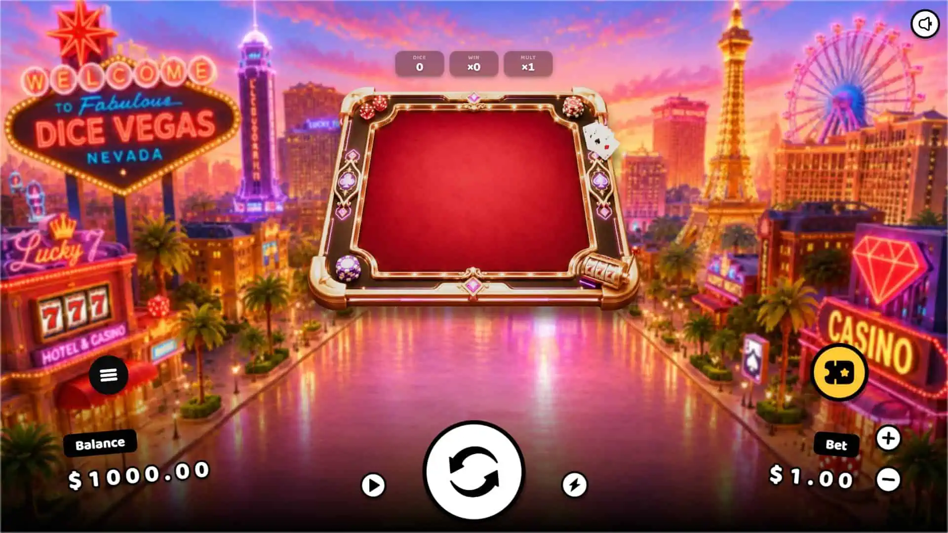 Dice Cascade slot gameplay reels