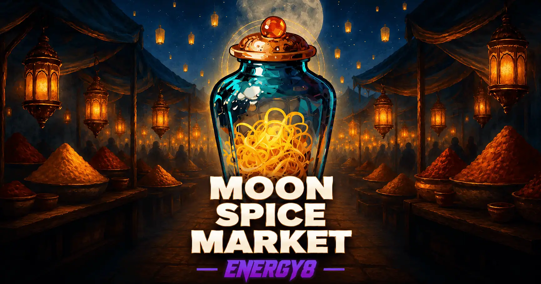 Moon Spice Market Slot by Energy8 Free Play slot cover image
