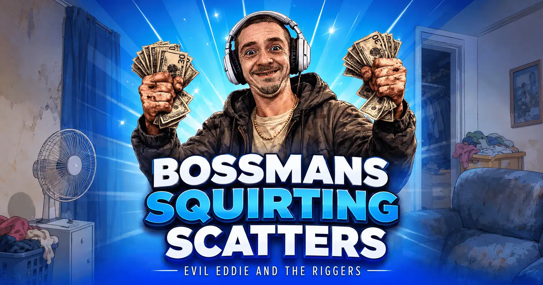 Bossmans Squirtin Scatters Slot Demo by Evil Eddie And The Riggers slot cover image