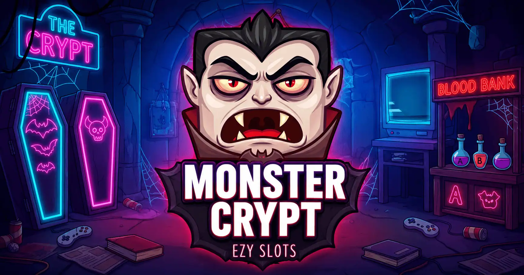 Monster Crypt Slot by Ezy Slots Free Play slot cover image