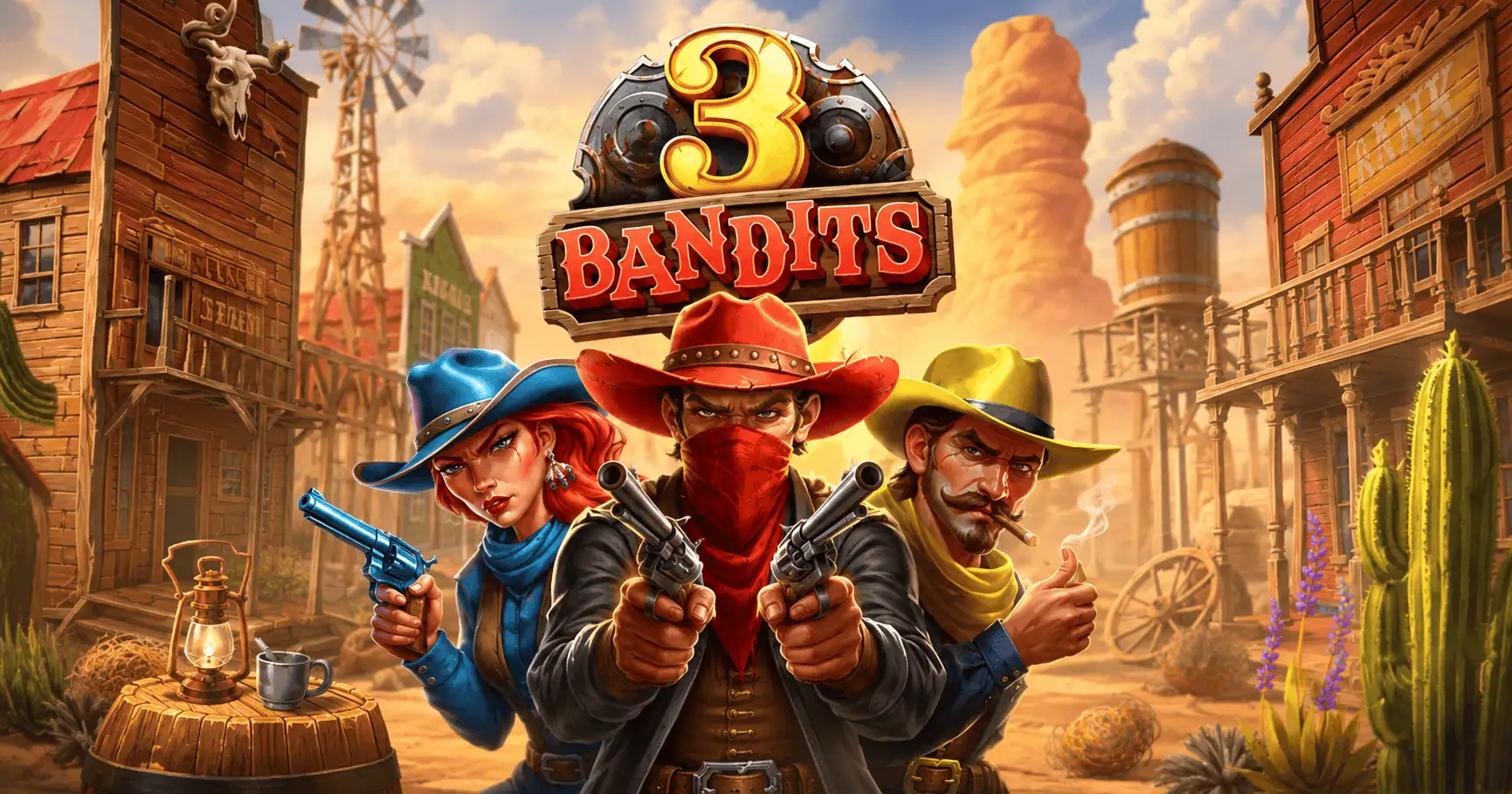 3 Bandits Slot Demo by Fantasma Games slot cover image