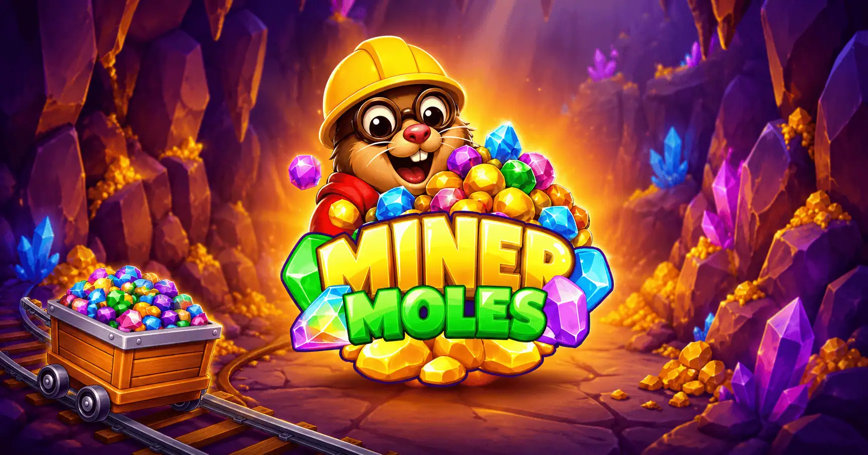 Miner Moles Slot Demo by Fantasma Games slot cover image