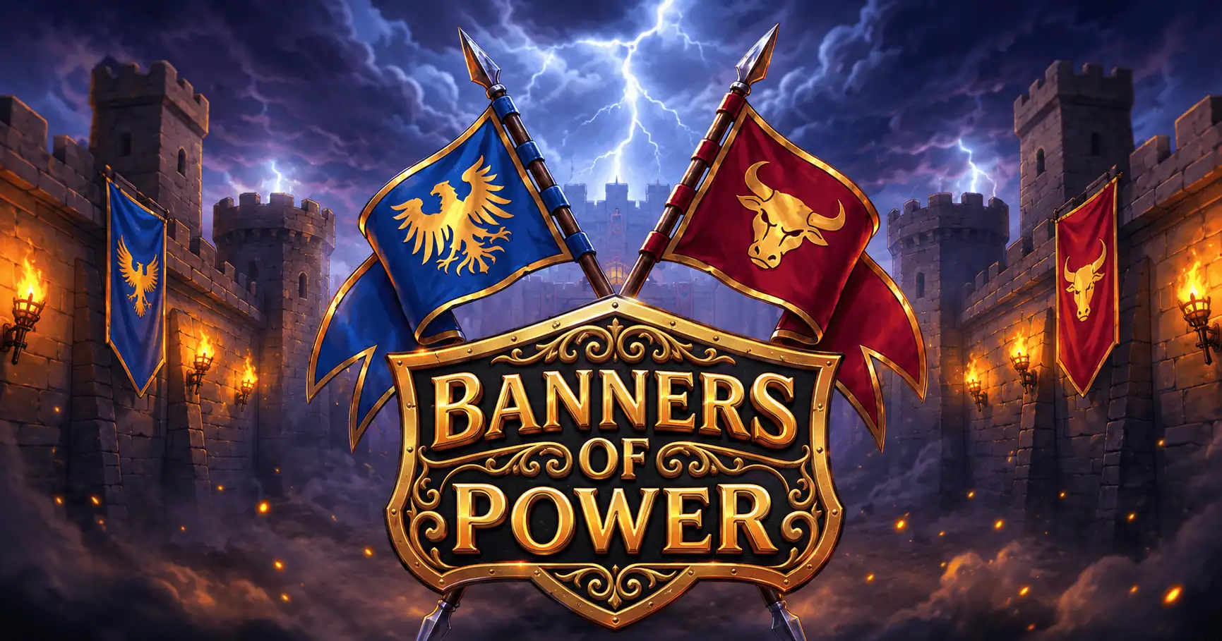 Banners of Power Slot Demo by Far Away Studios slot cover image