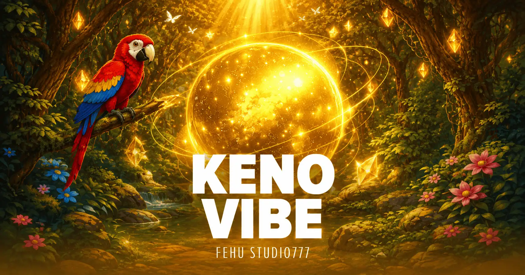 Keno Vibe Slot Demo by Fehu Studio777 slot cover image