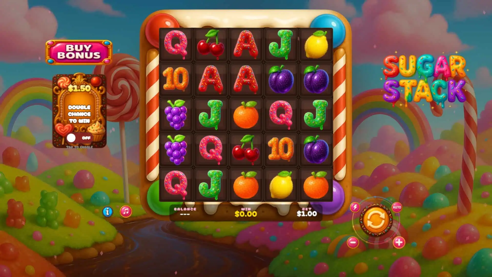 Sugar Stack slot gameplay reels