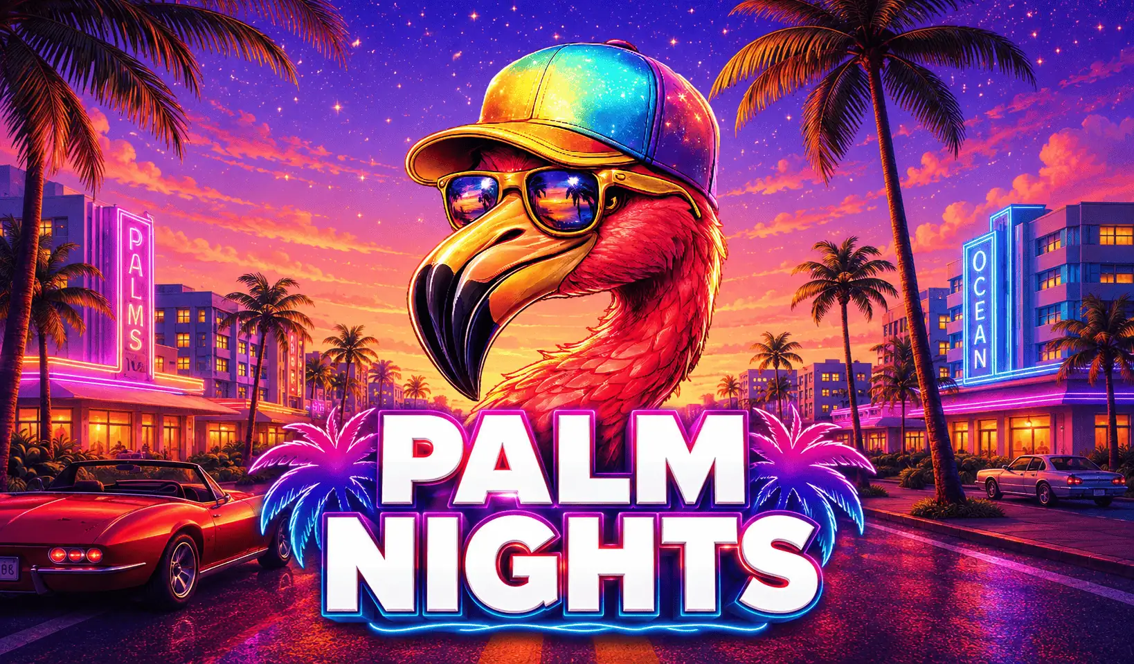 Palm Nights Slot Demo by Freshplay slot cover image