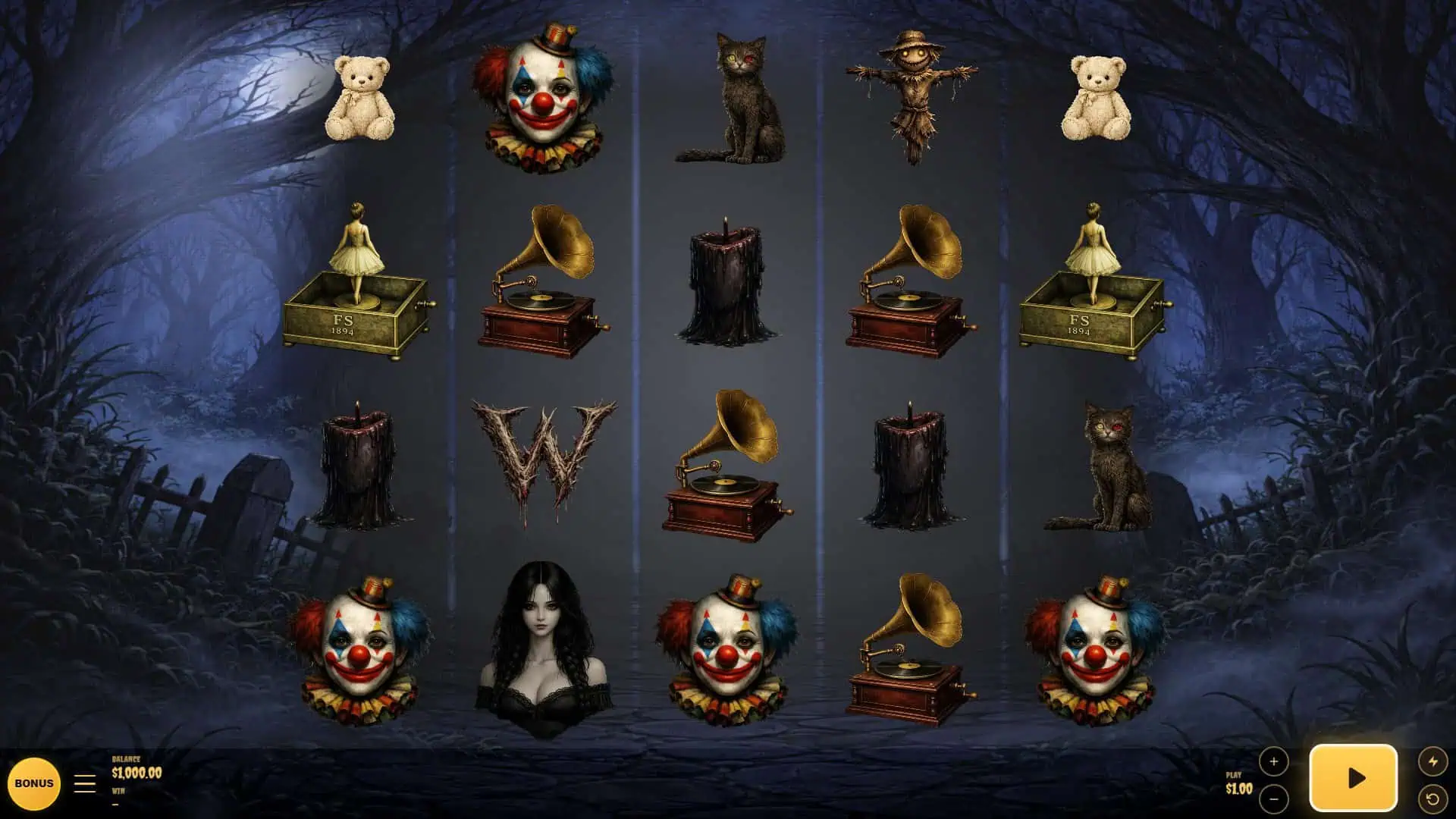 Scare Fair slot gameplay reels