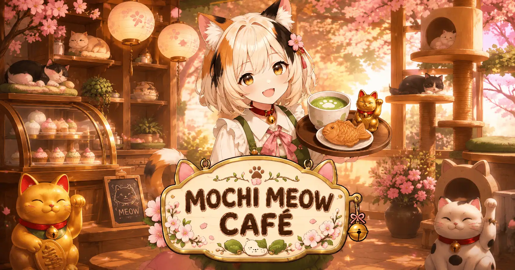 Mochi Meow Cafe Slot Demo by Frone Studio slot cover image
