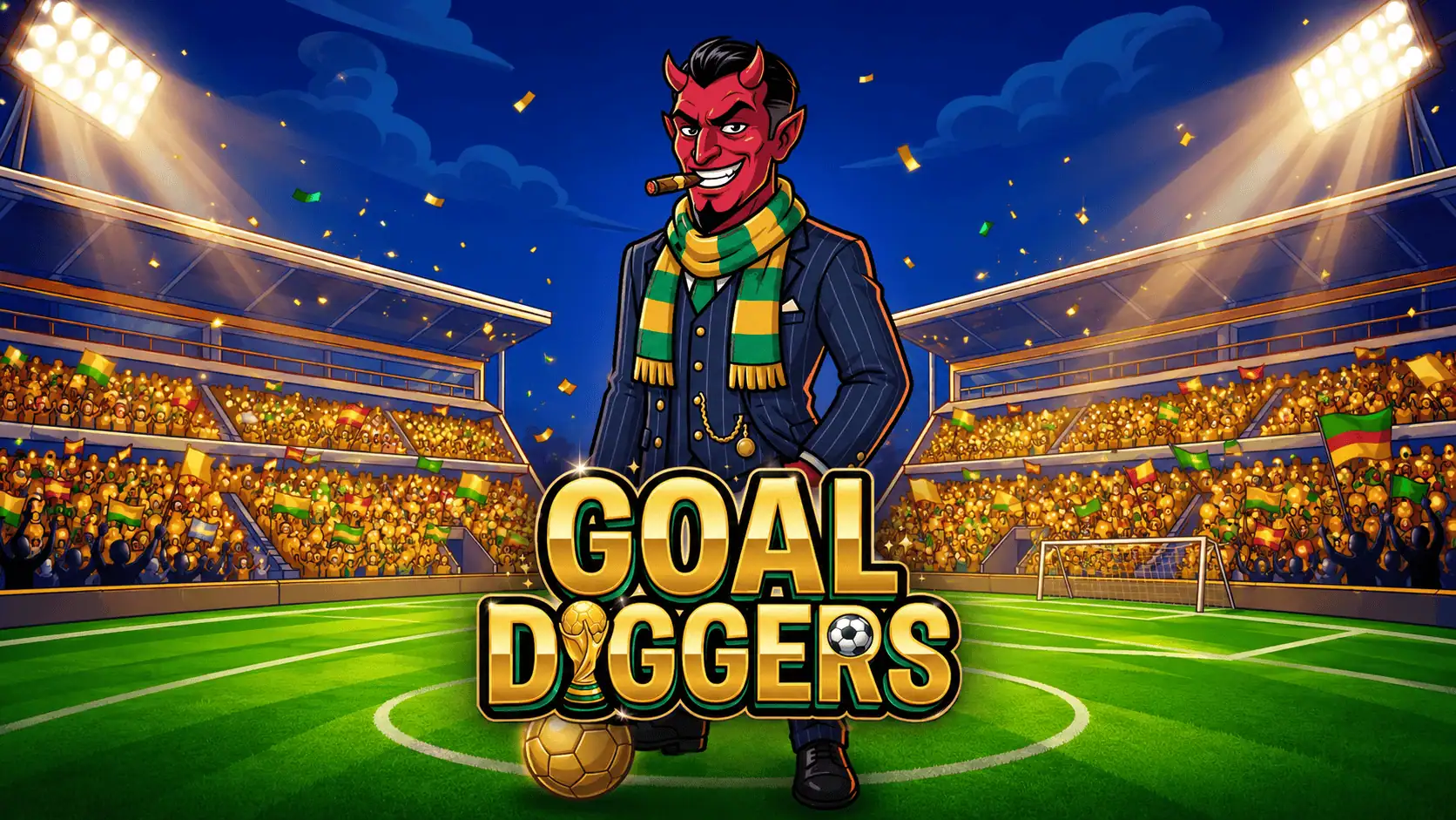 Goal Diggers Slot by Fullsend Demo slot cover image