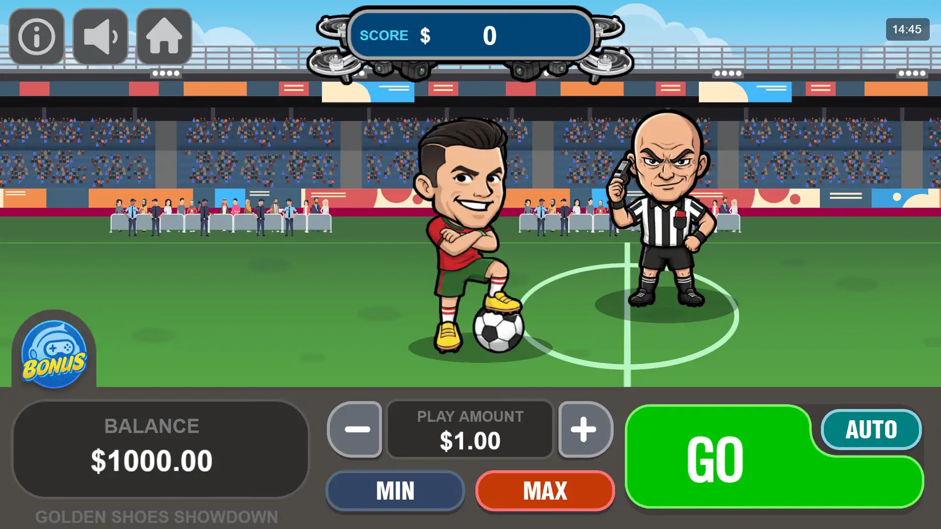Golden Shoes Showdown slot gameplay reels