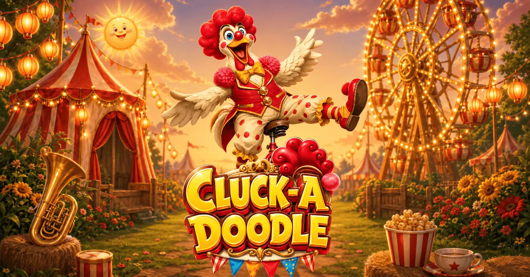Cluck A Doodle Slot Demo by Funny Games slot cover image