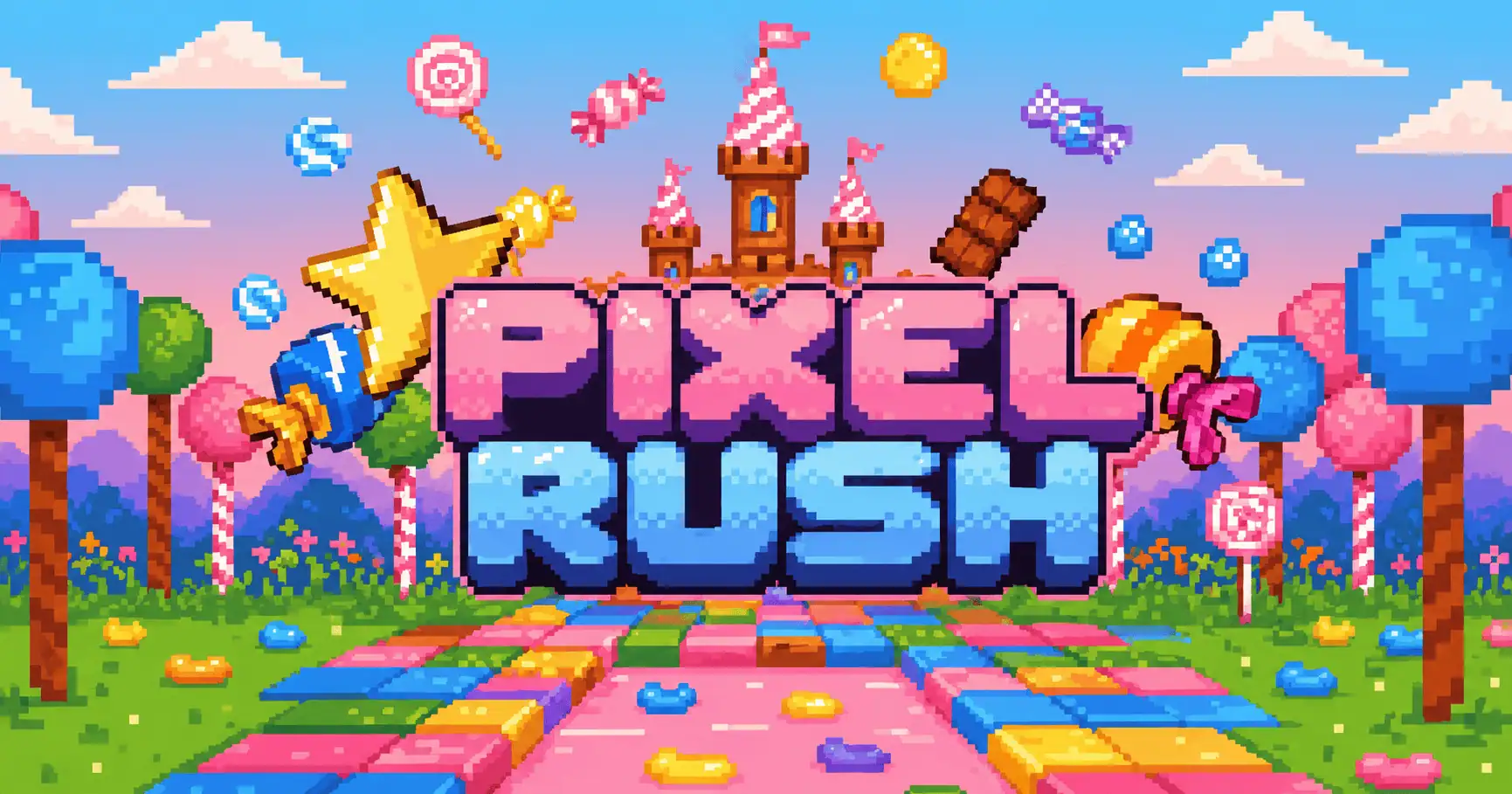 Pixel Rush Cluster Pays Slot Demo by Fusebox Gaming slot cover image