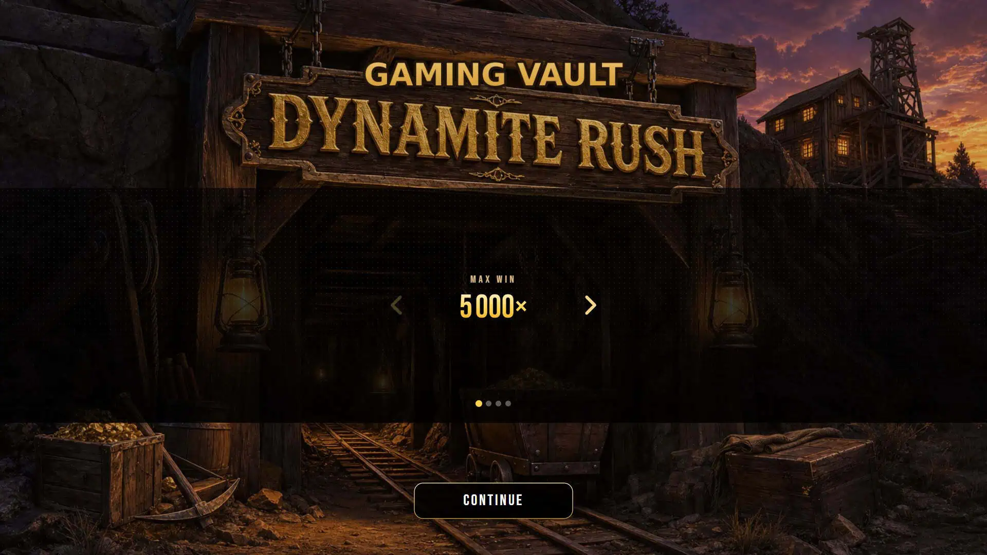 Dynamite Rush slot intro screen