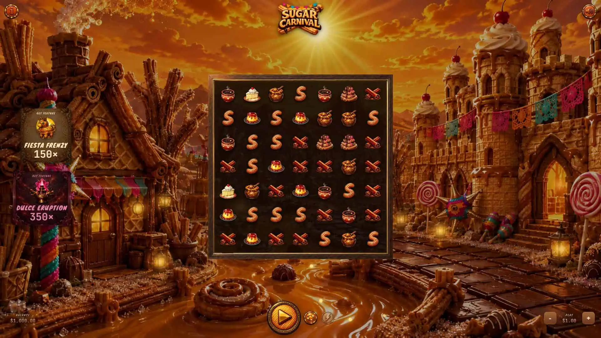 Sugar Carnival slot gameplay reels