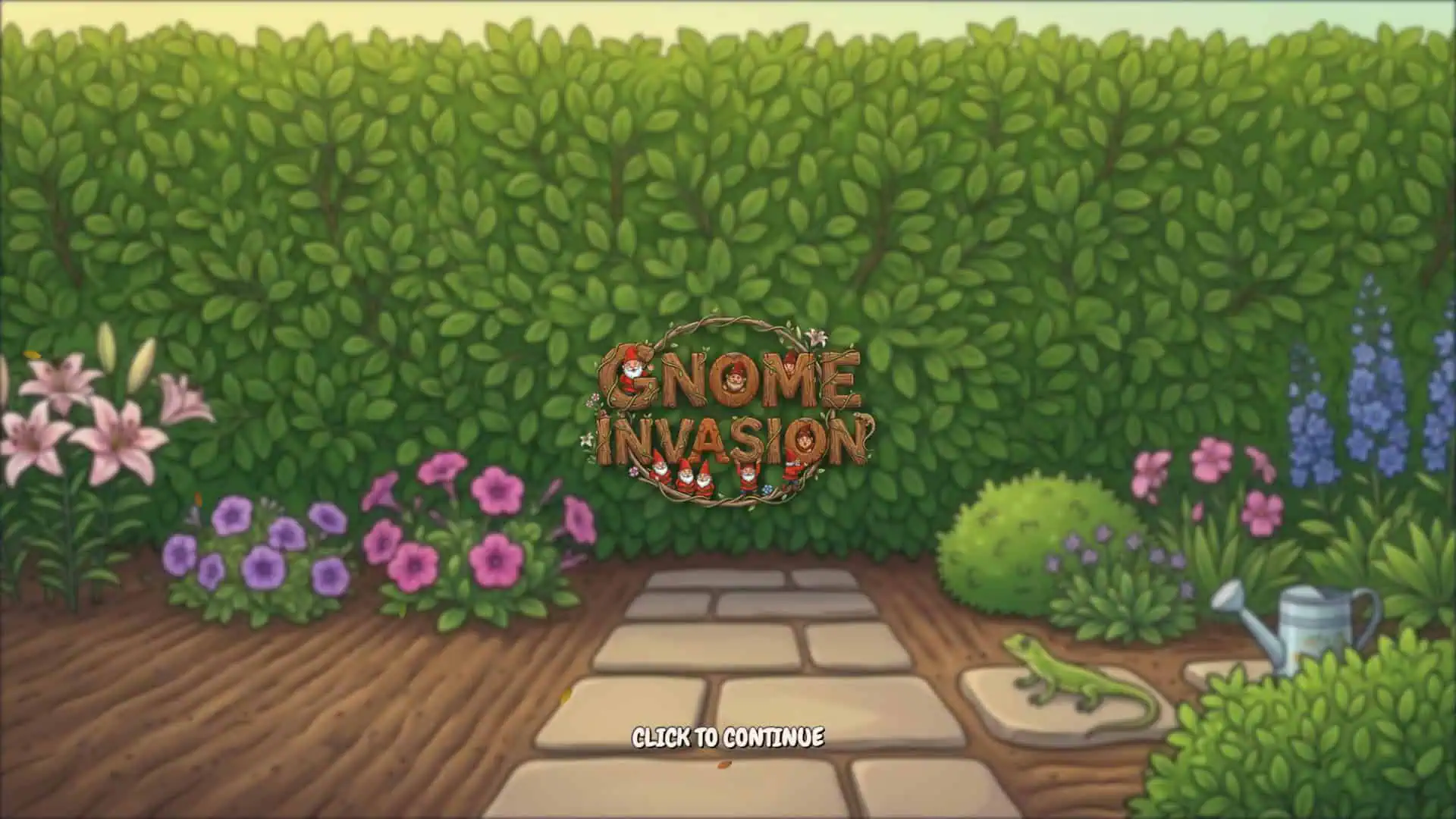 Gnome Invasion slot intro screen