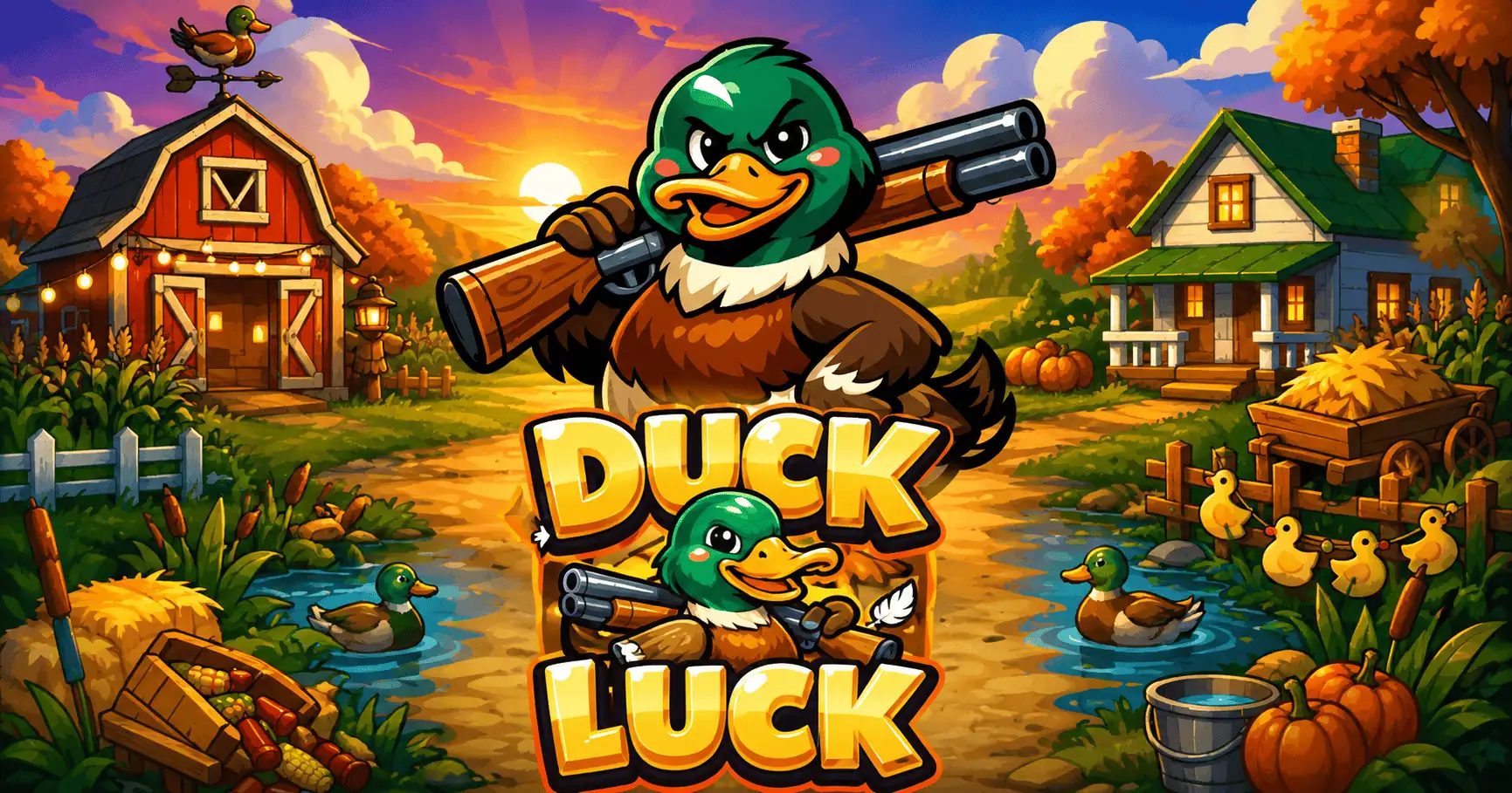 Duck Luck Slot Demo by Golden Reels slot cover image