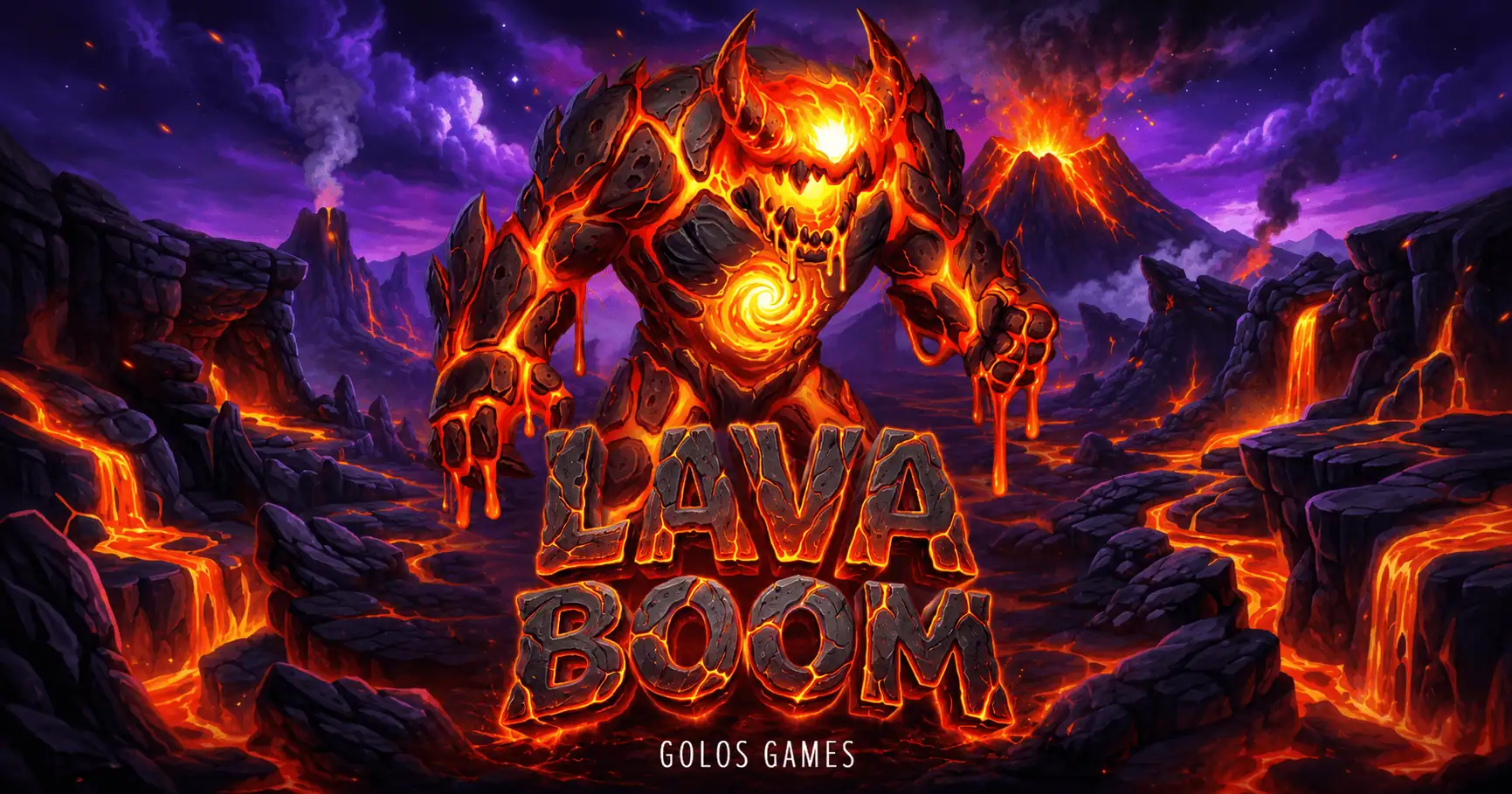 Lava Boom Slot by Golos Games Free Play slot cover image