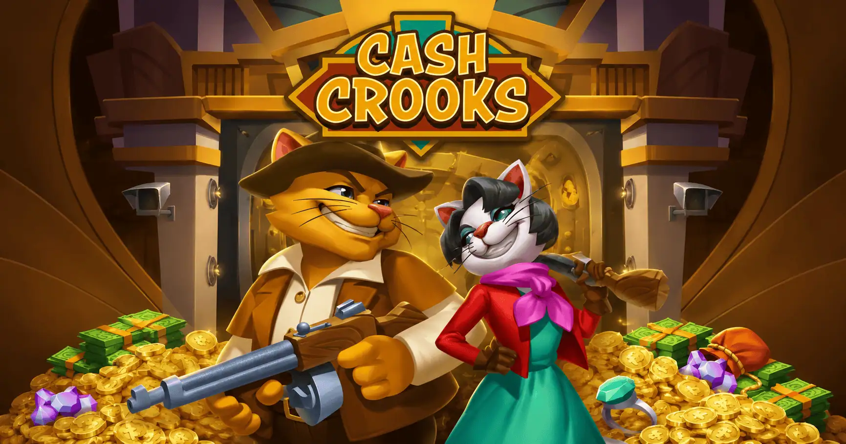 Cash Crooks Slot Free Play by Hacksaw Gaming slot cover image