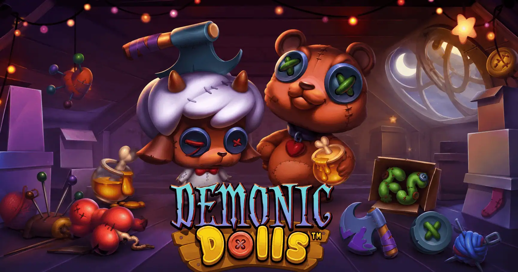 Demonic Dolls Slot Demo by Hacksaw Gaming slot cover image
