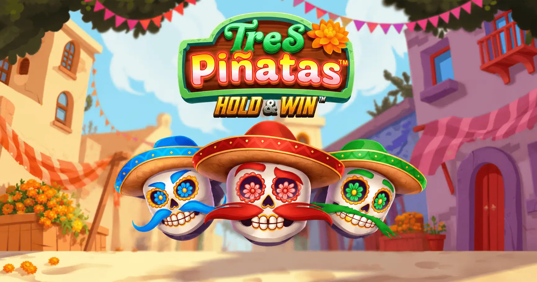 Tres Pinatas Hold & Win Slot Demo by Hacksaw Gaming slot cover image