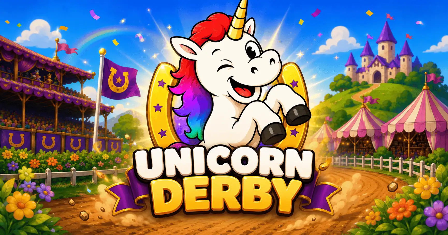 Unicorn Derby Slot Demo by Heatcheck slot cover image