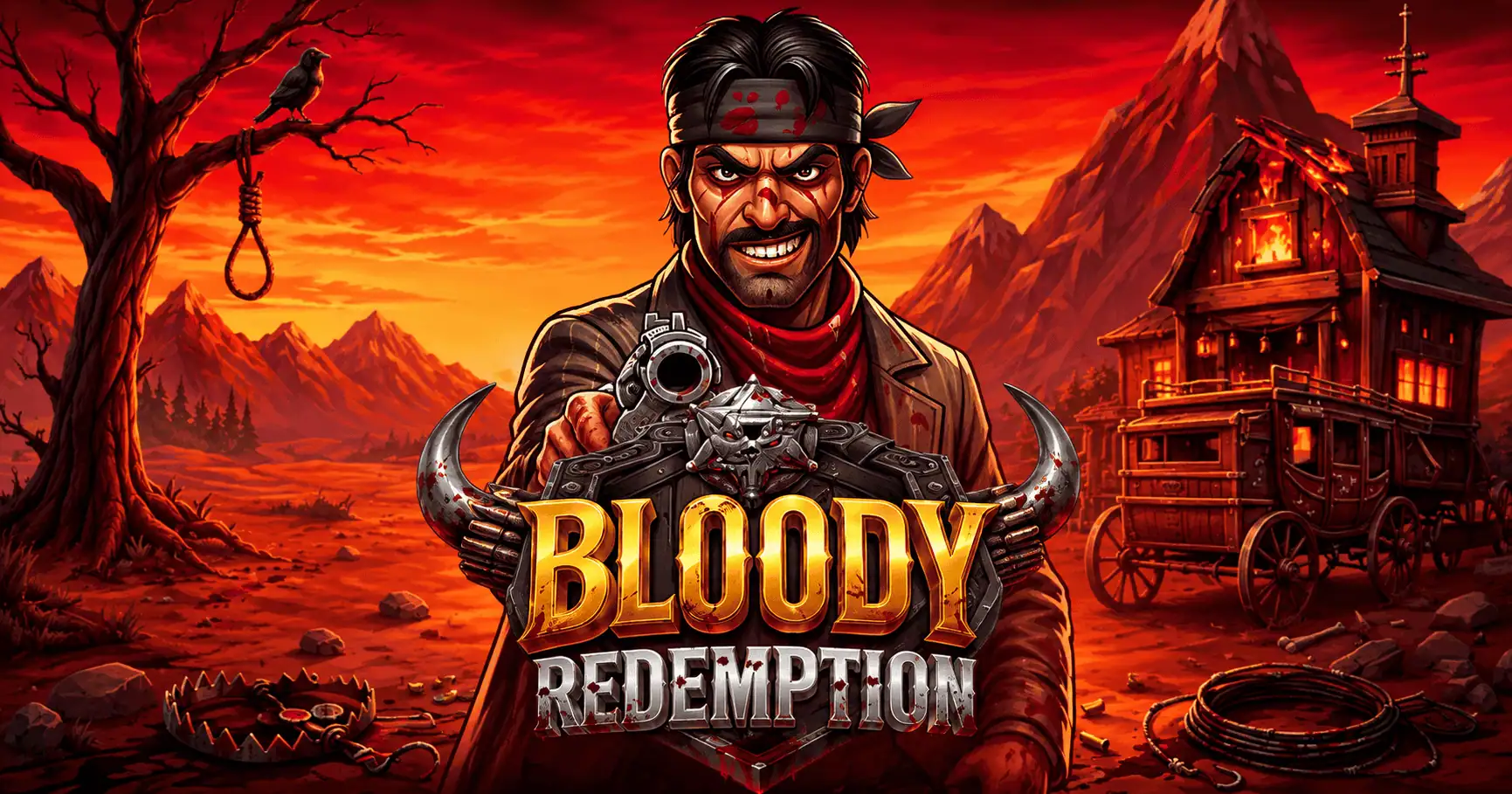 Bloody Redemption Slot Demo by Hifive Gaming slot cover image
