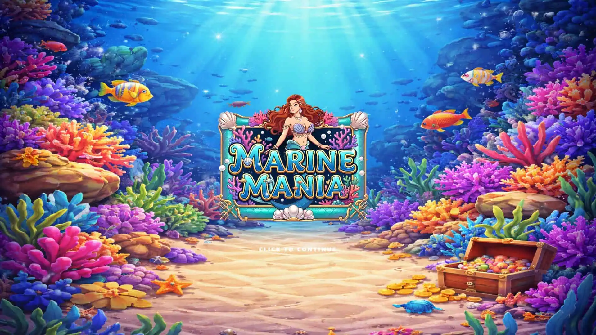 Marine Mania slot intro screen