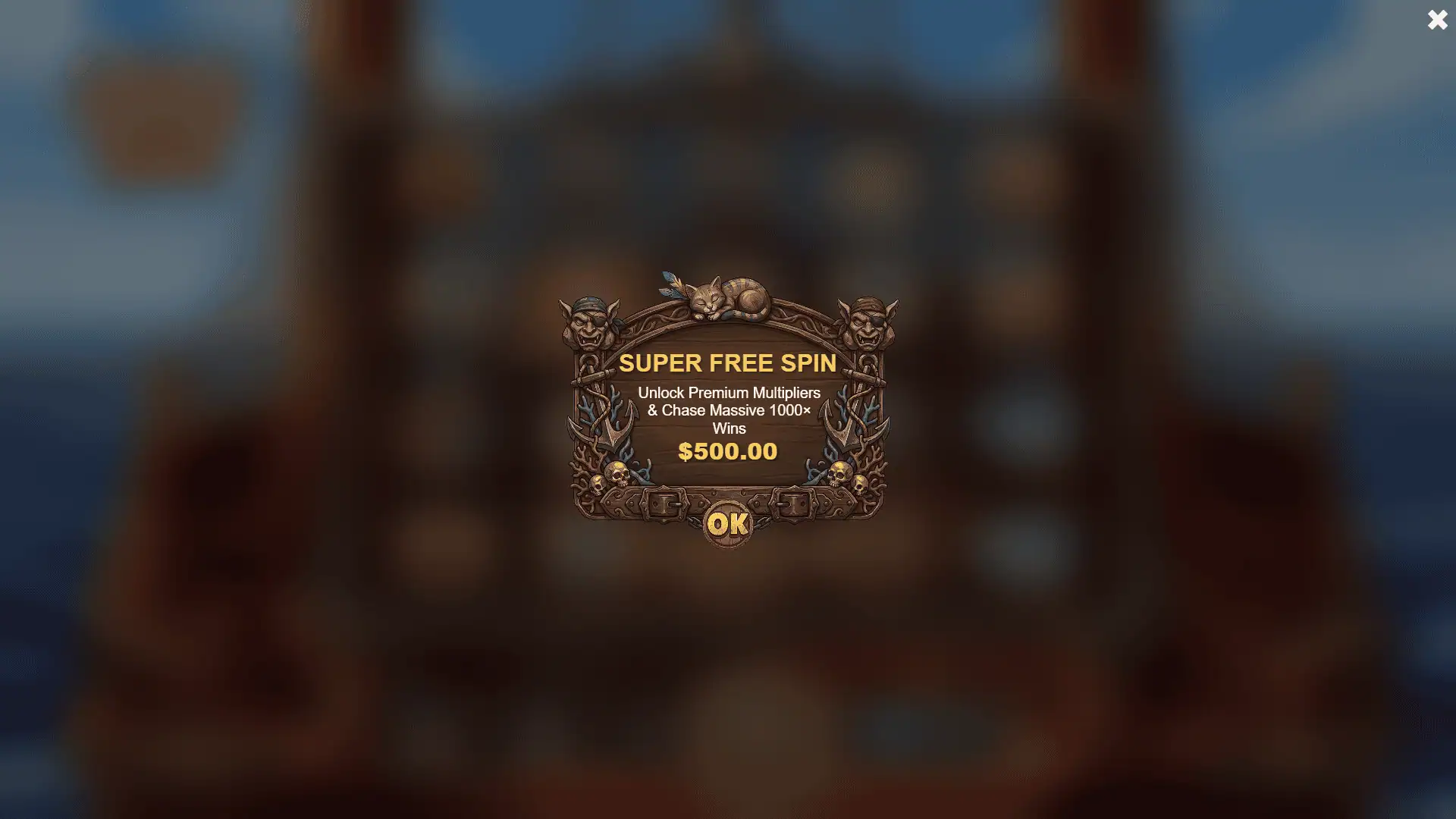 Captains Bounty bonus buy menu