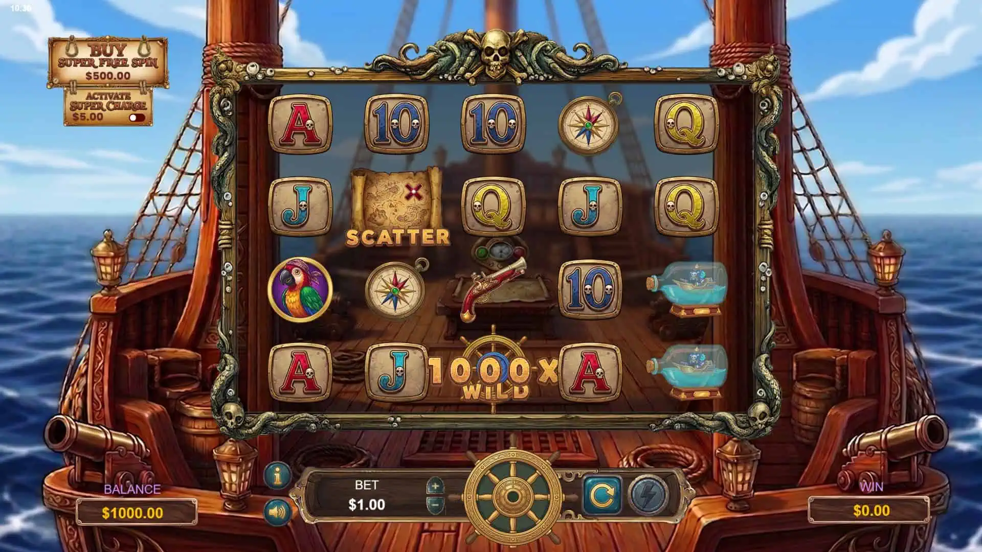 Captains Bounty slot gameplay reels