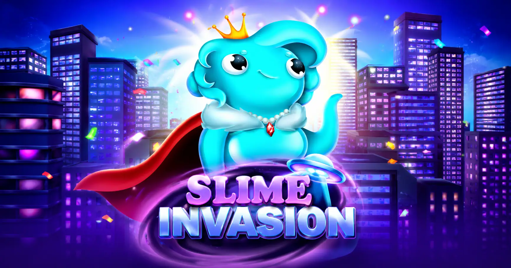 Slime Invasion Slot by Kanava Interactive Demo slot cover image