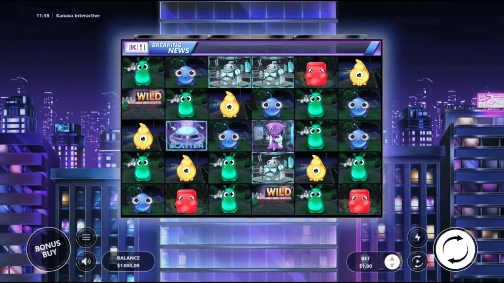 Kanavainteractive slime invasion slot game preview