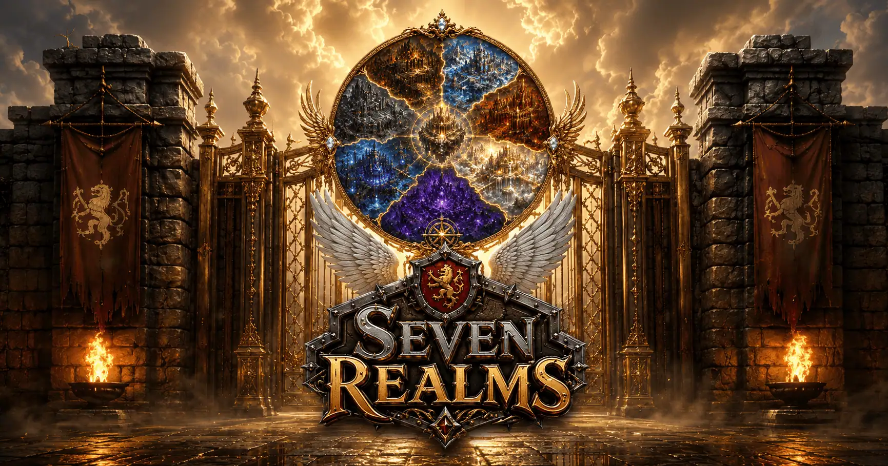 Seven Realms Slot by Kek Studios Demo slot cover image