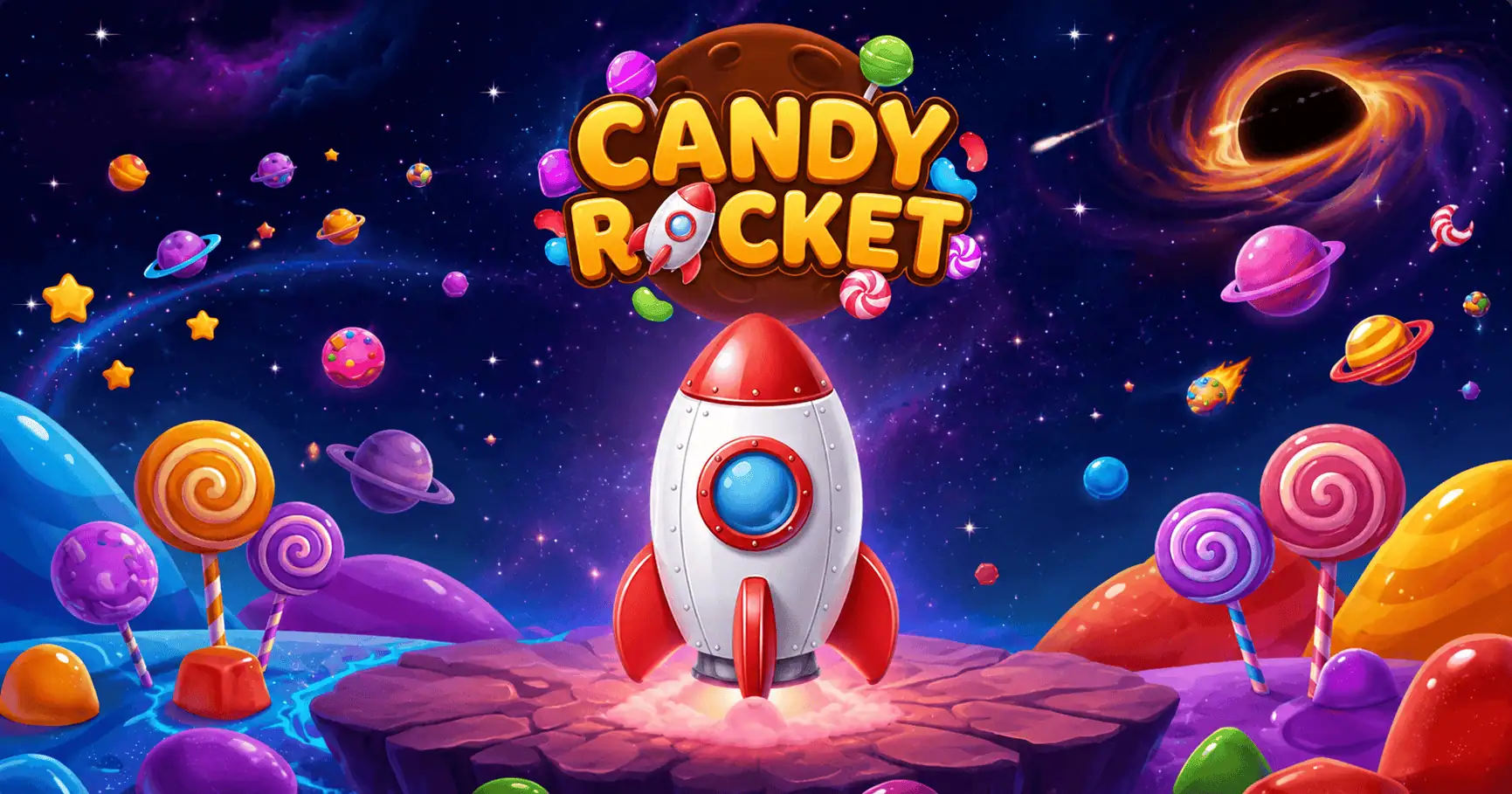 Candy Rocket Slot Demo by Knockout Labs slot cover image