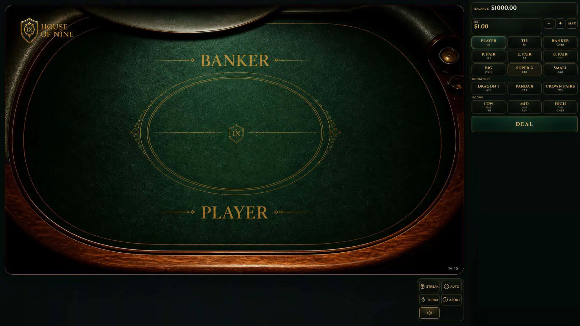 House Of Nine slot gameplay reels