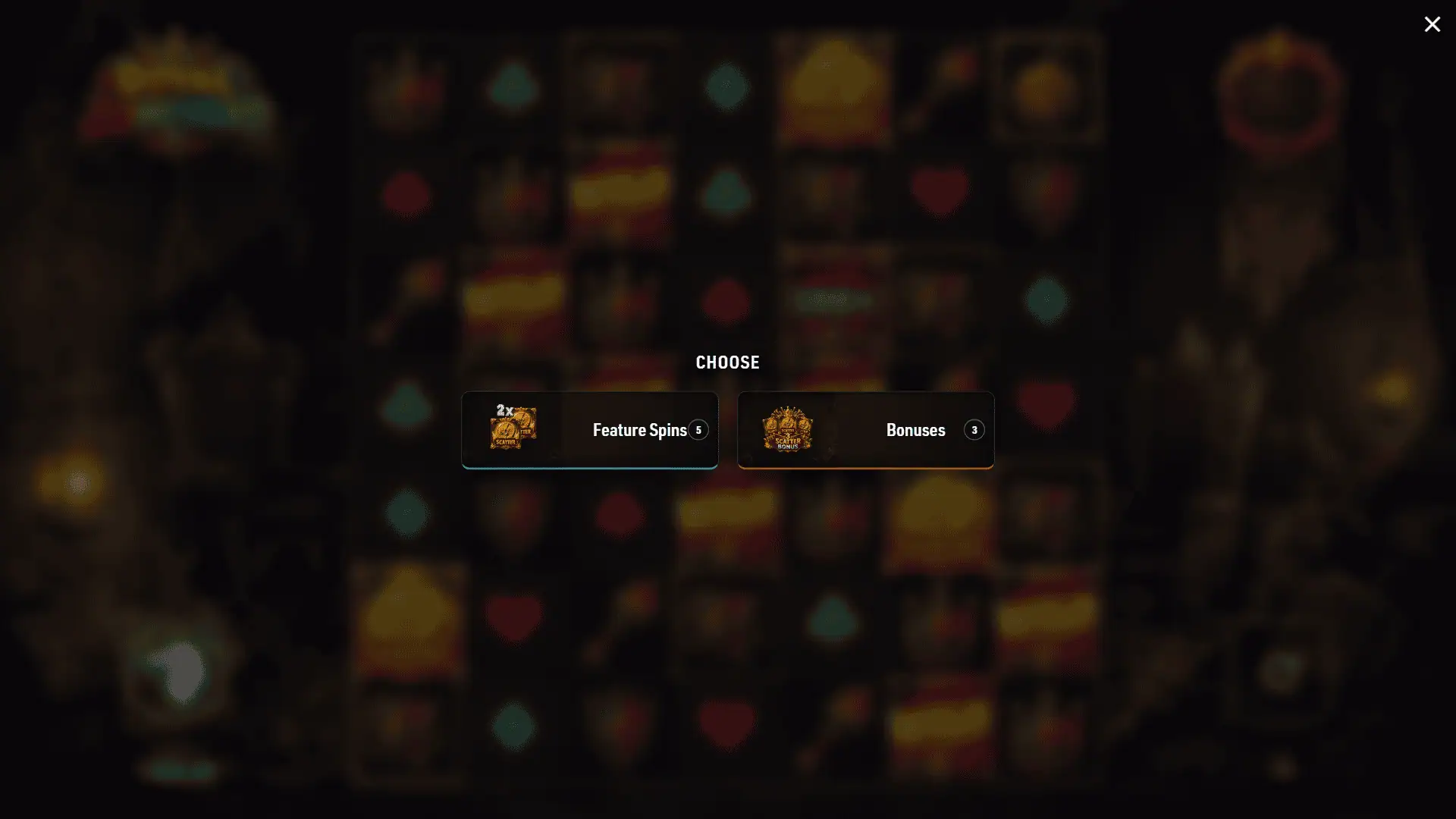 Royal Junkyard bonus buy menu