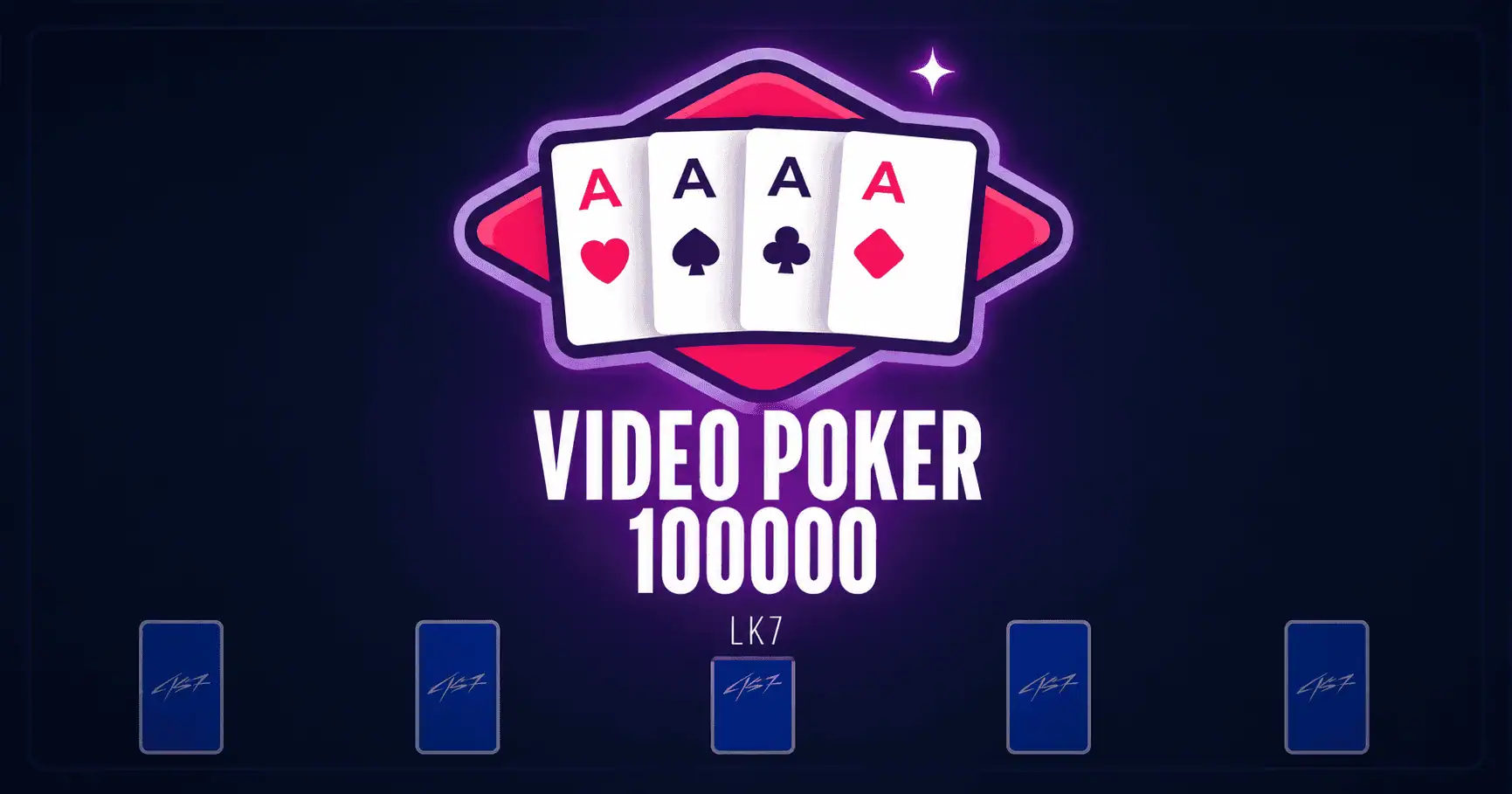Video Poker 100000 Slot by LK7 Demo slot cover image