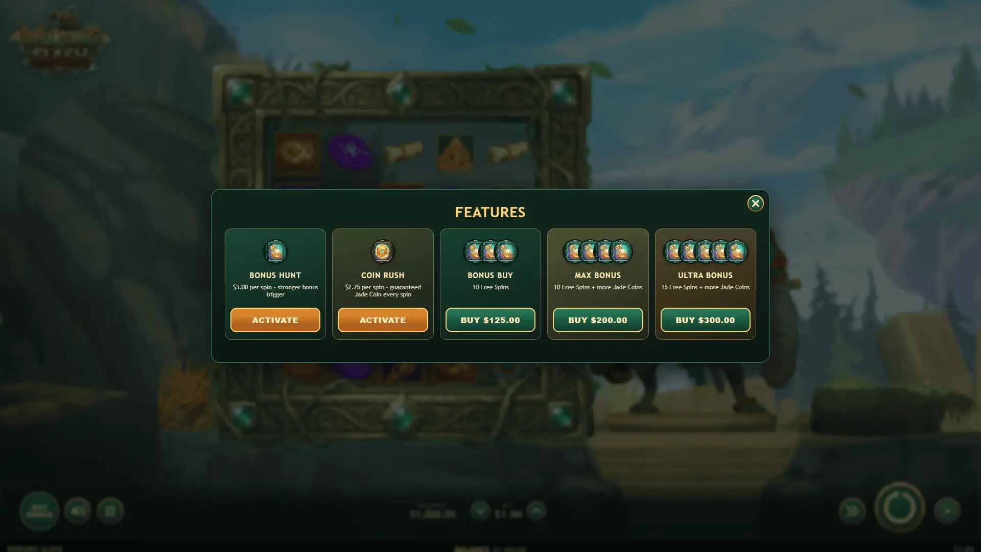 Wukong Slash bonus buy menu