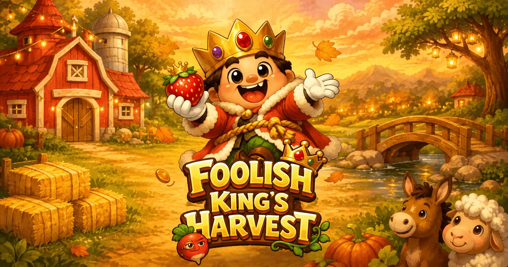Foolish Kings Harvest Slot Demo by Lucky Slots slot cover image
