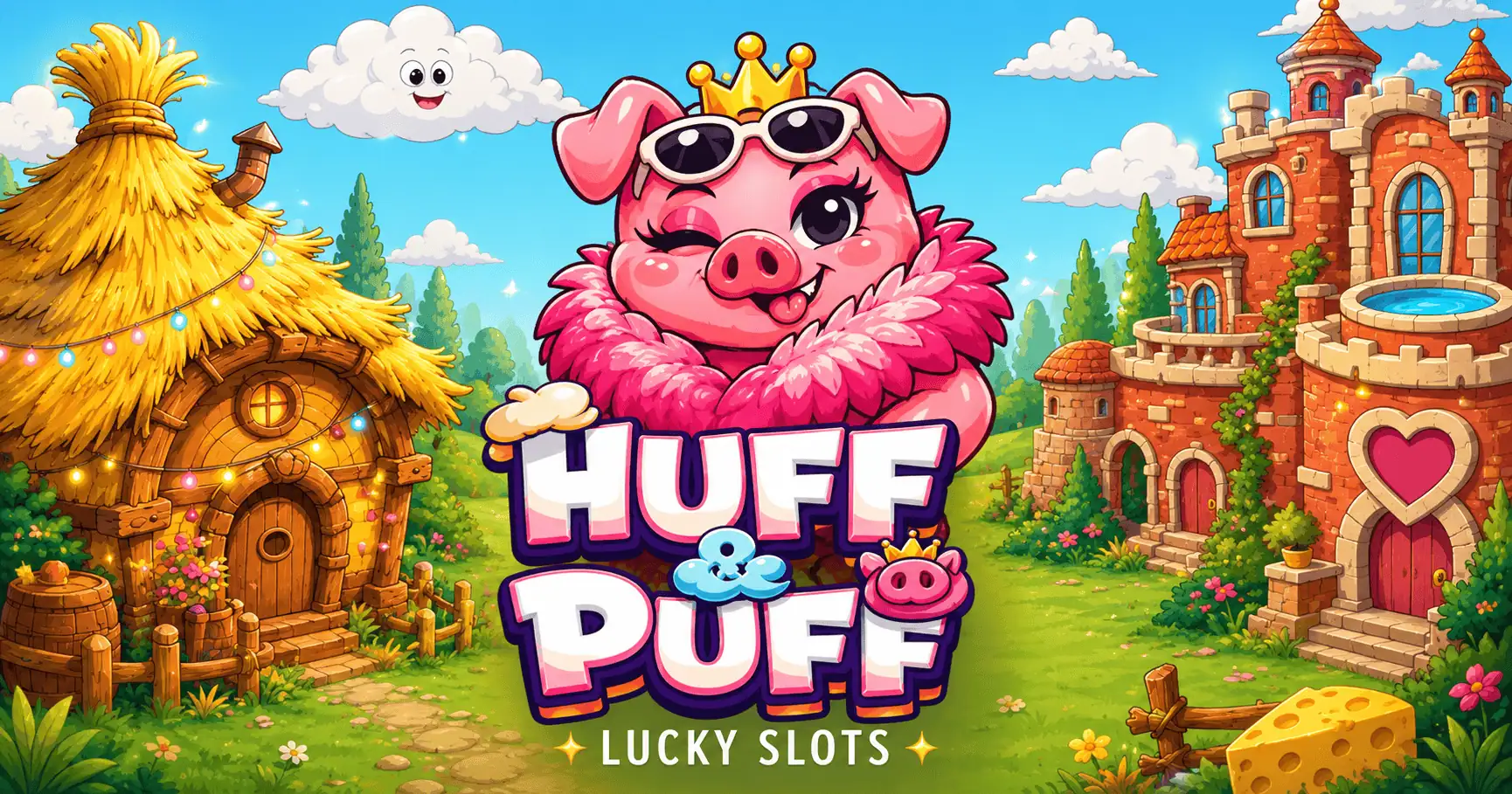 Huff and Puff Slot Demo by Lucky Slots slot cover image