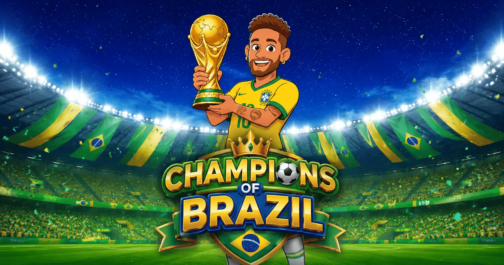Champions Of Brazil Slot by Ludexa Interactive Demo slot cover image
