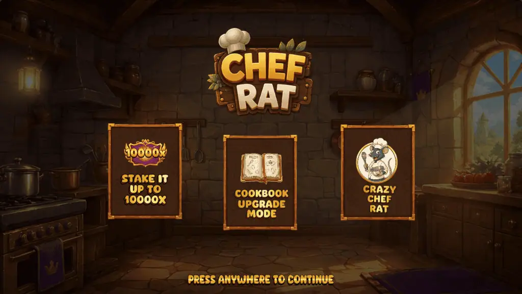 Ludexainteractive chef rat intro screen